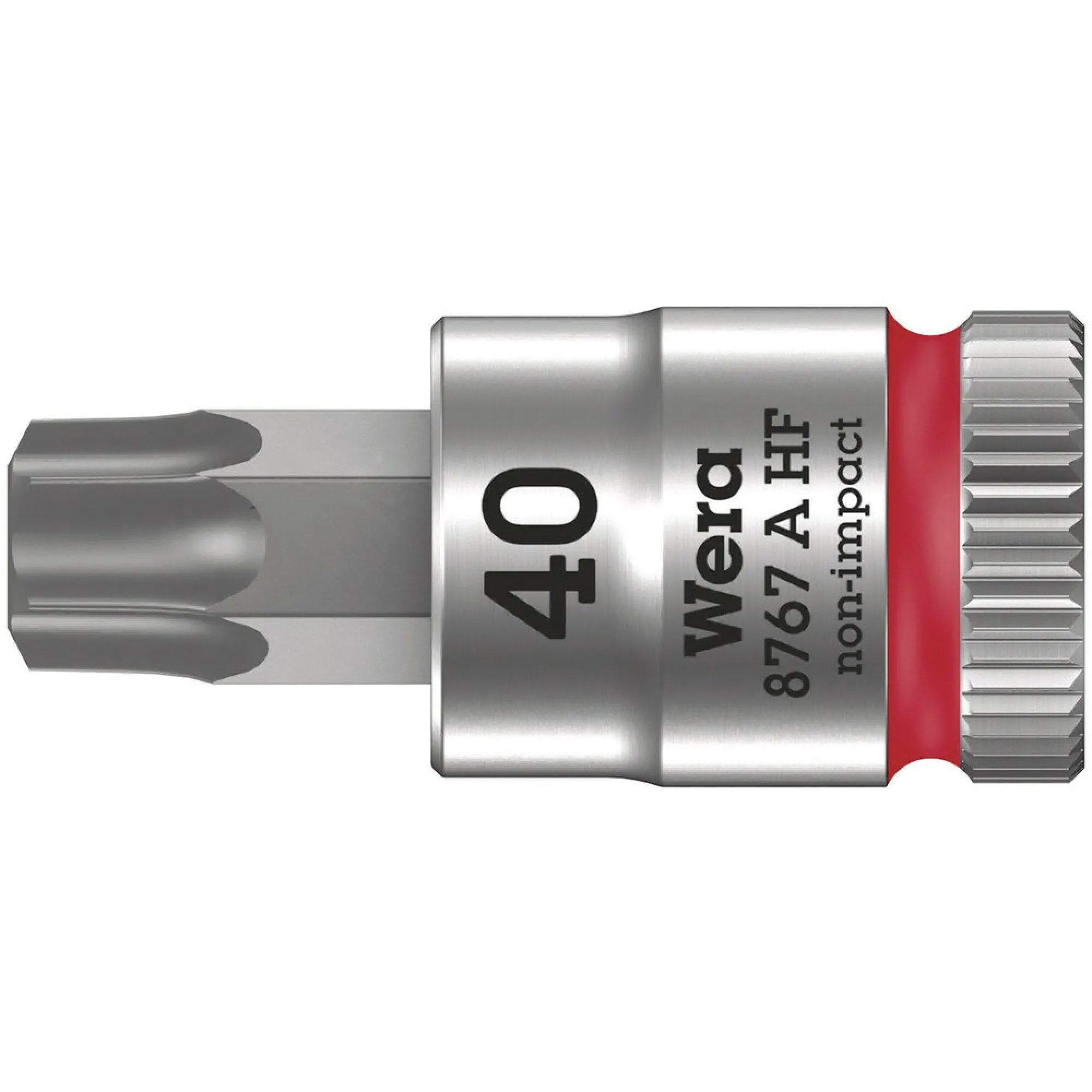 Wera 8767 A HF TORX Zyklop bit socket with holding function, 1/4" drive, TX 40 x 100 mm