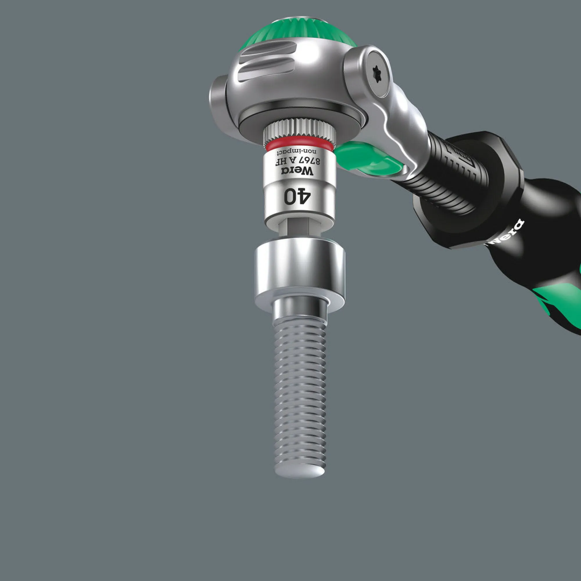 Wera 8767 A HF TORX Zyklop bit socket with holding function, 1/4" drive, TX 40 x 100 mm