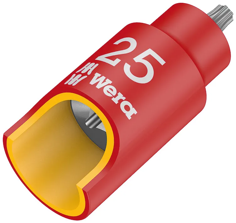 Wera 8767 A VDE HF TORX Zyklop Bit socket, insulated, with 1/4" drive, with holding function, T20