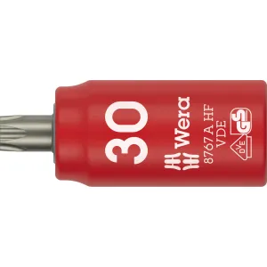 Wera 8767 A VDE HF TORX Zyklop Bit socket, insulated, with 1/4" drive, with holding function, T30