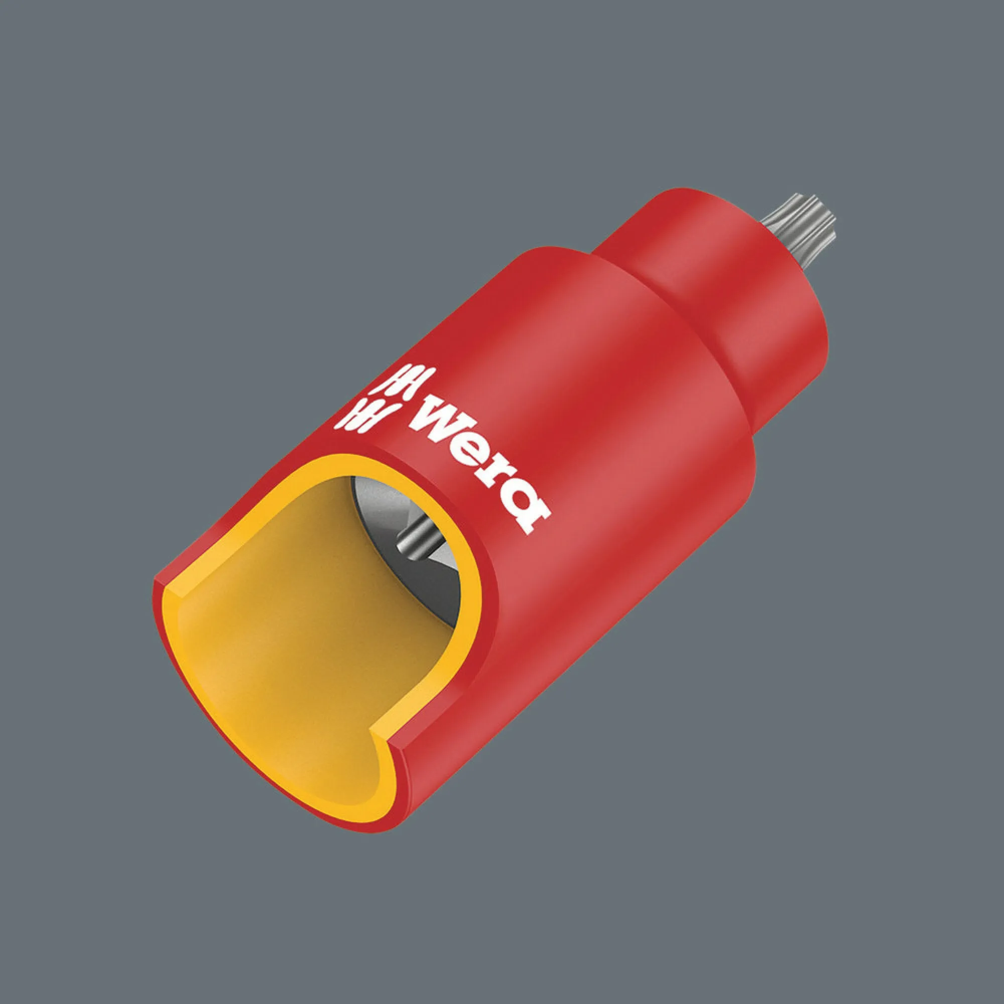 Wera 8767 B VDE HF TORX Zyklop bit socket, insulated, with holding function, 3/8" drive, TX 45 x 59 mm