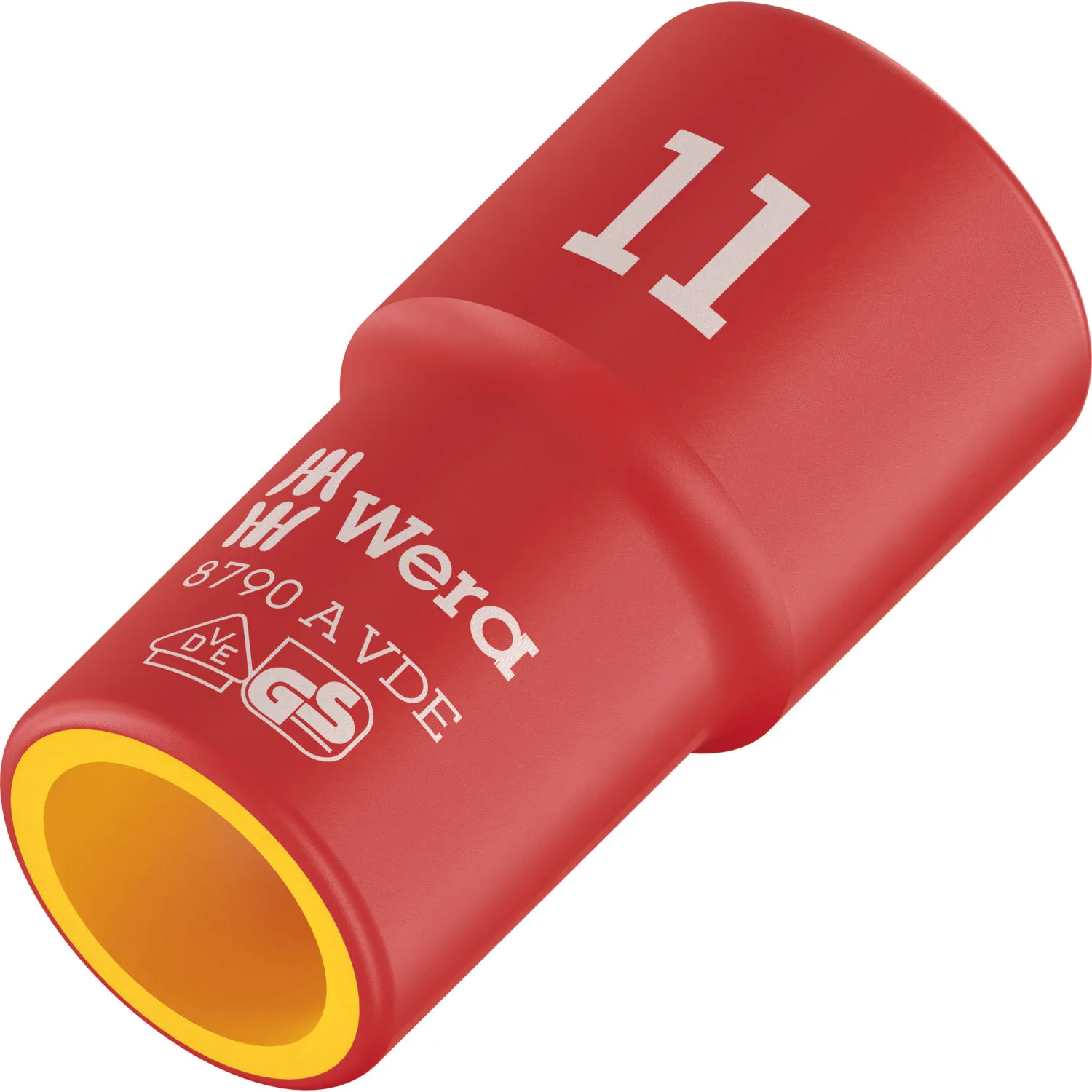 Wera 8790 A VDE Zyklop Socket, Insulated, with 1/4" Drive, 12 x 41 mm