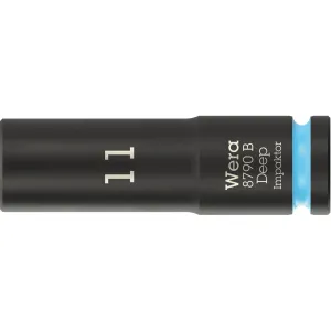 Wera 8790 B Impaktor Deep Socket with 3/8" drive, 11 mm