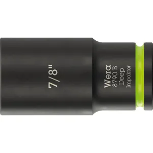 Wera 8790 B Impaktor Deep Socket with 3/8" drive, 7/8"