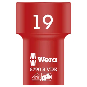 Wera 8790 B VDE Zyklop 3/8" socket, insulated, 19 x 46 mm