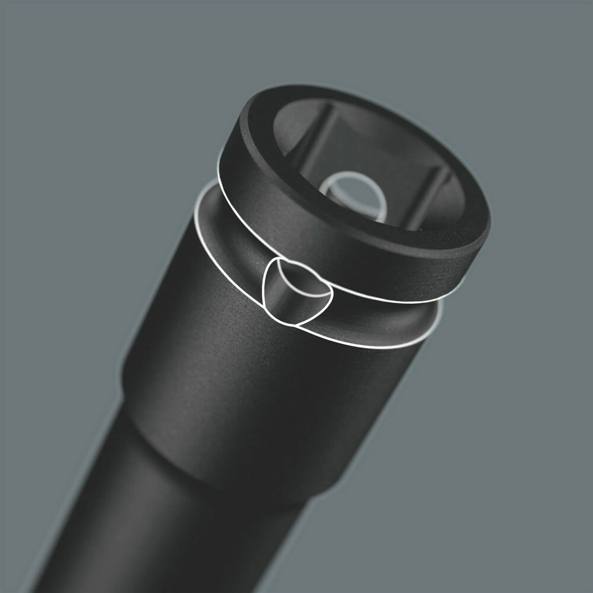 Wera 8790 C Impaktor Deep socket with 1/2" drive, 27 x 83 mm