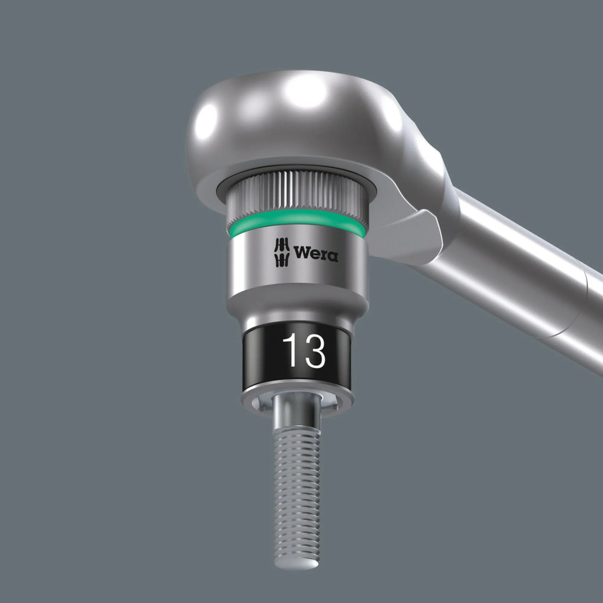 Wera 8790 HMA HF Zyklop socket with 1/4" drive with holding function, 10 x 23 mm