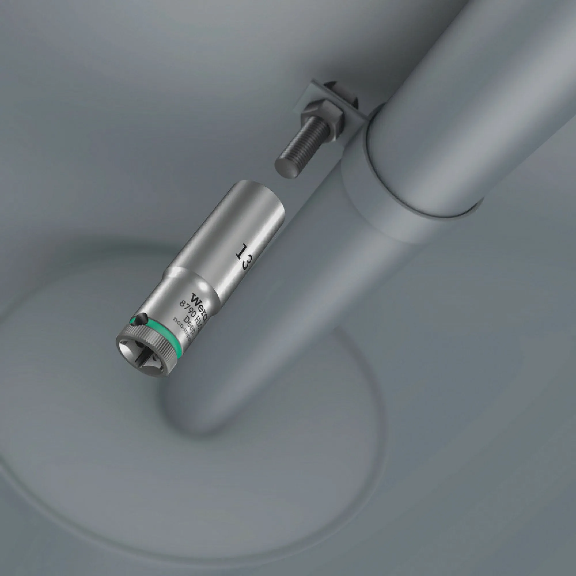 Wera 8790 HMB Deep 3/8" socket, 15 x 64 mm