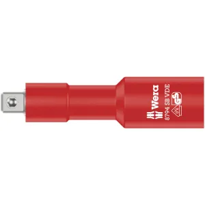 Wera 8794 SB VDE Zyklop extension, insulated, short, 3/8", 3/8" x 91 mm