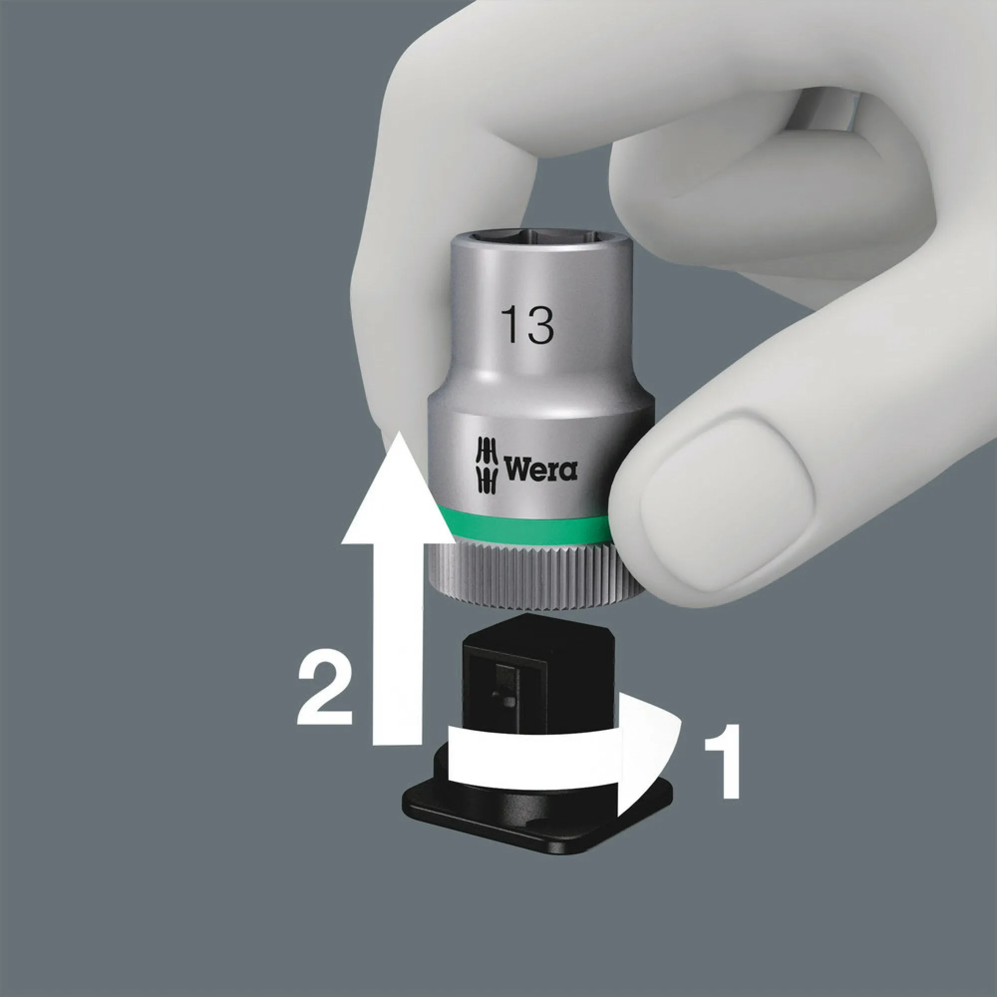 Wera 9405 Textile Box 8767 C TORX HF 2, empty, 152 x 159 x 45 mm