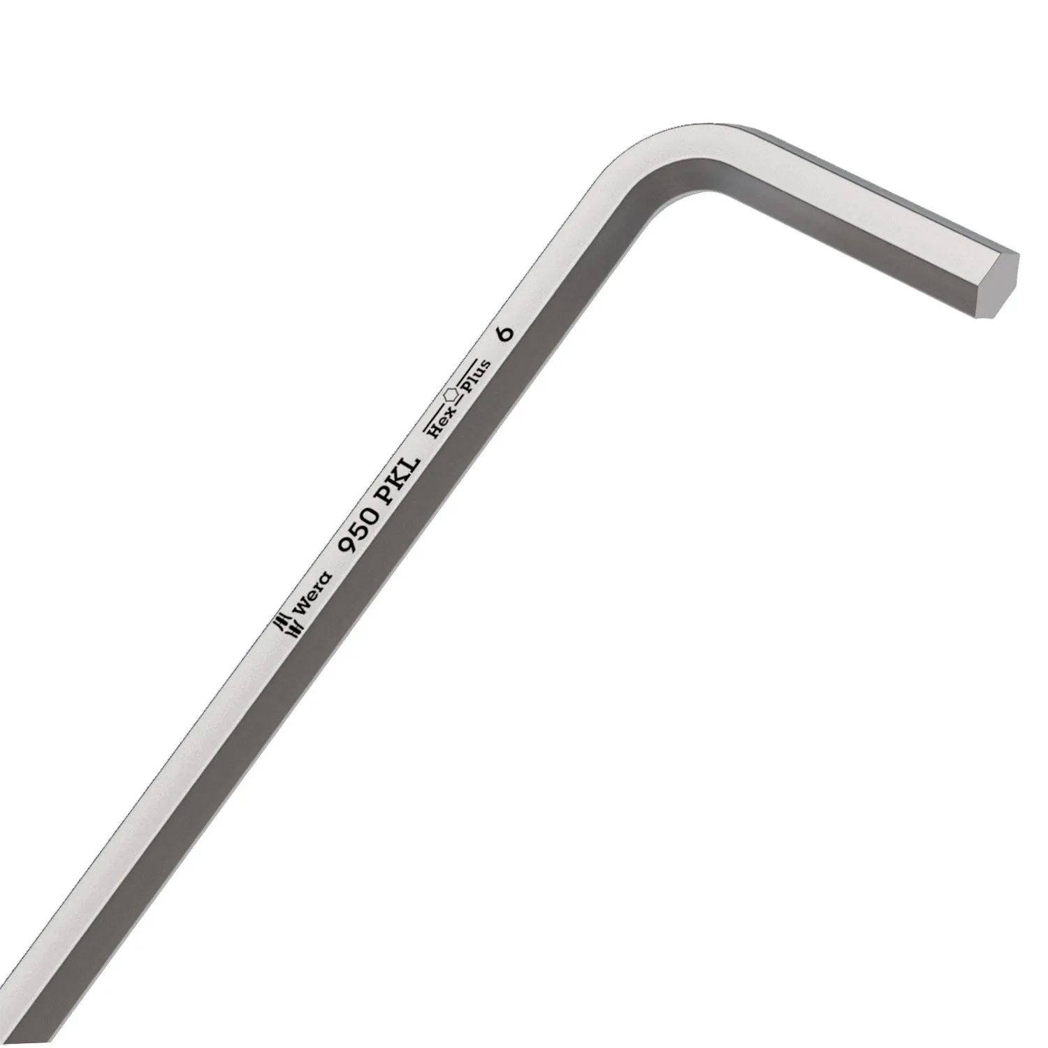 Wera 950 PKL L-key, metric, chrome-plated, 8 x 200 mm