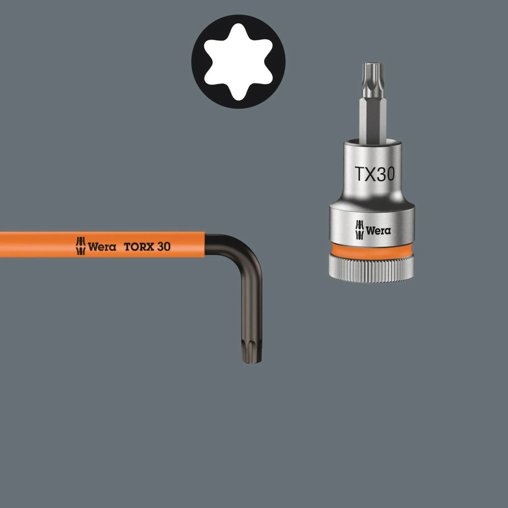 Wera 967 SXL HF TORX L-key Multicolour with holding function, long, TX 9 x 101 mm