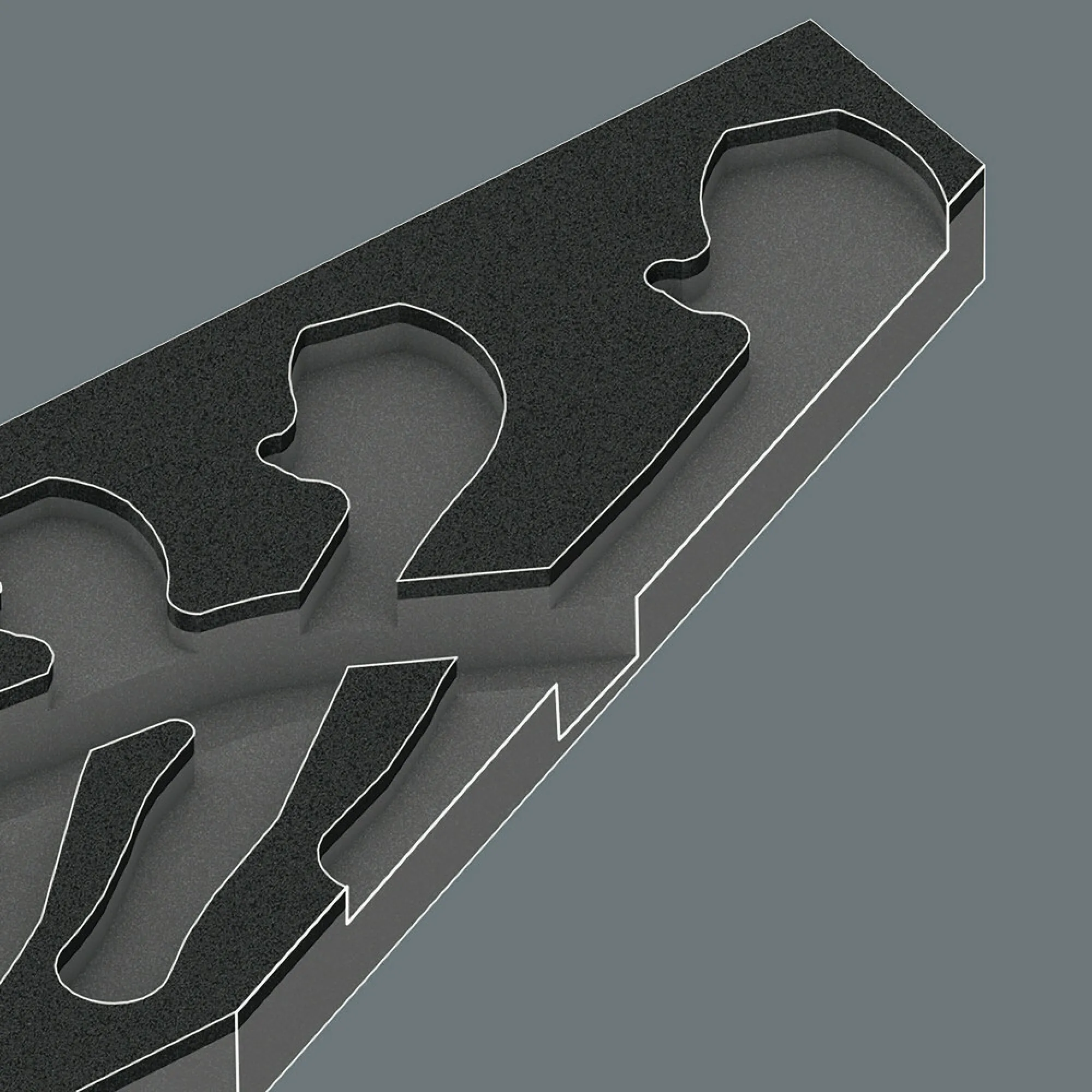 Wera 9732 Foam insert 6004 Joker set 1, 5 pieces