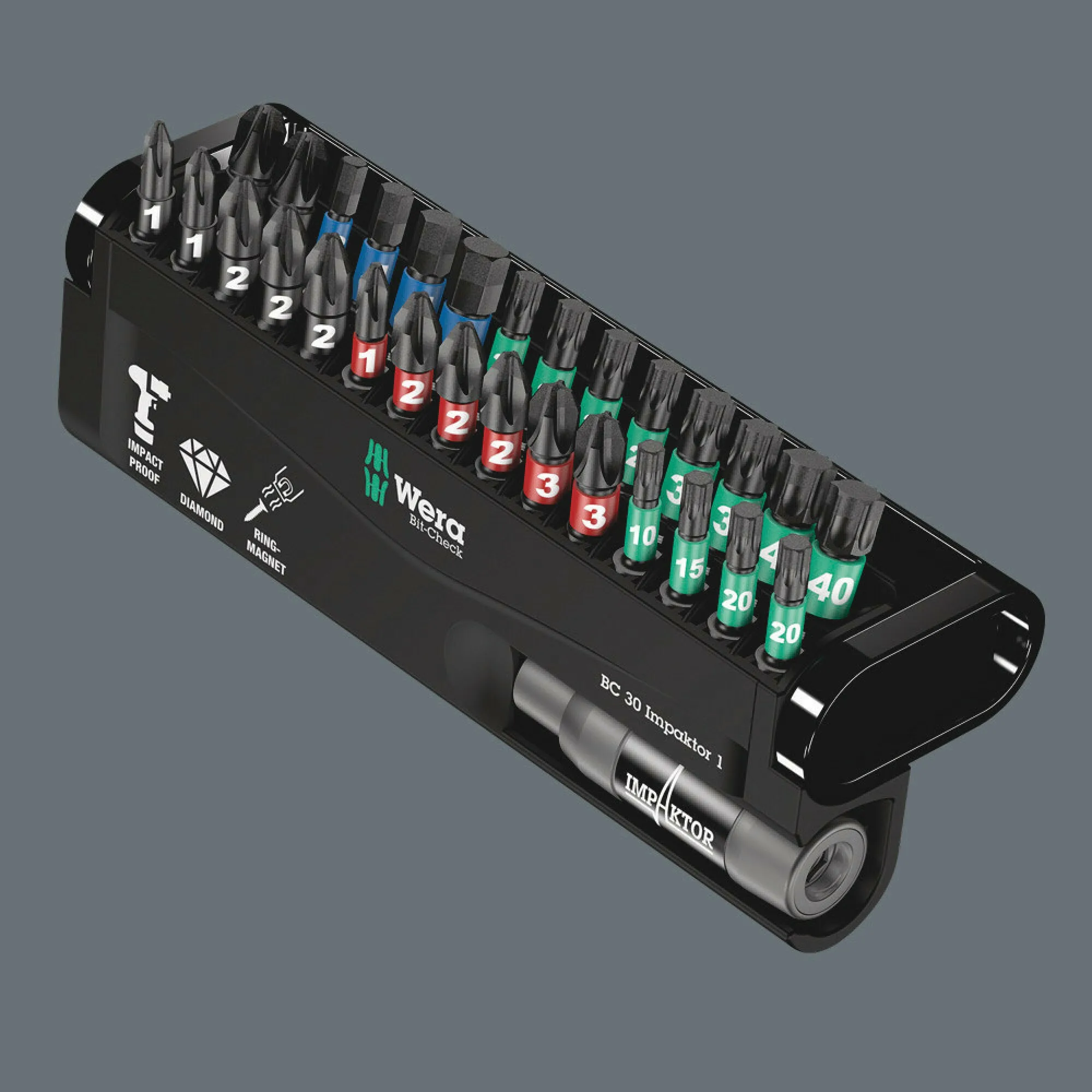 Wera Bit-Check 30 Impaktor 1, 30 pieces