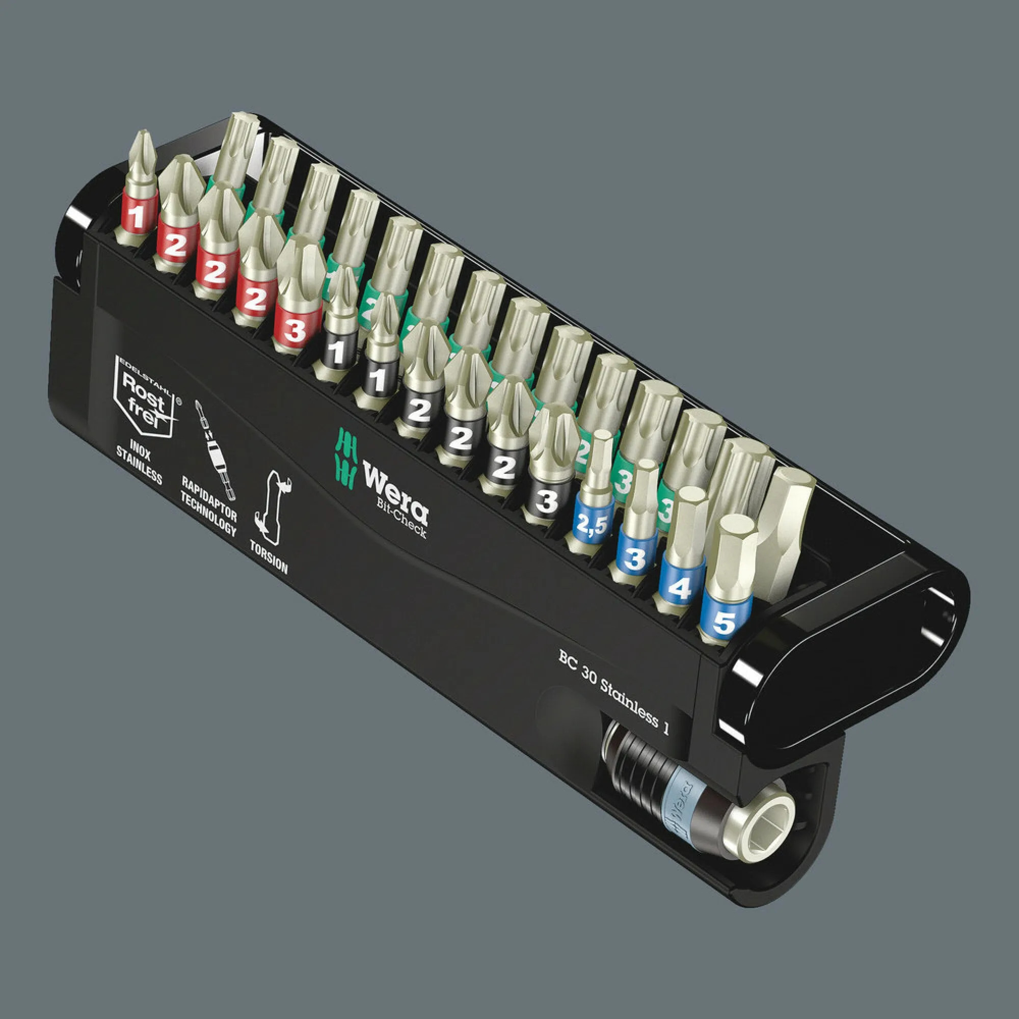 Wera Bit-Check 30 Stainless 1, 30 pieces