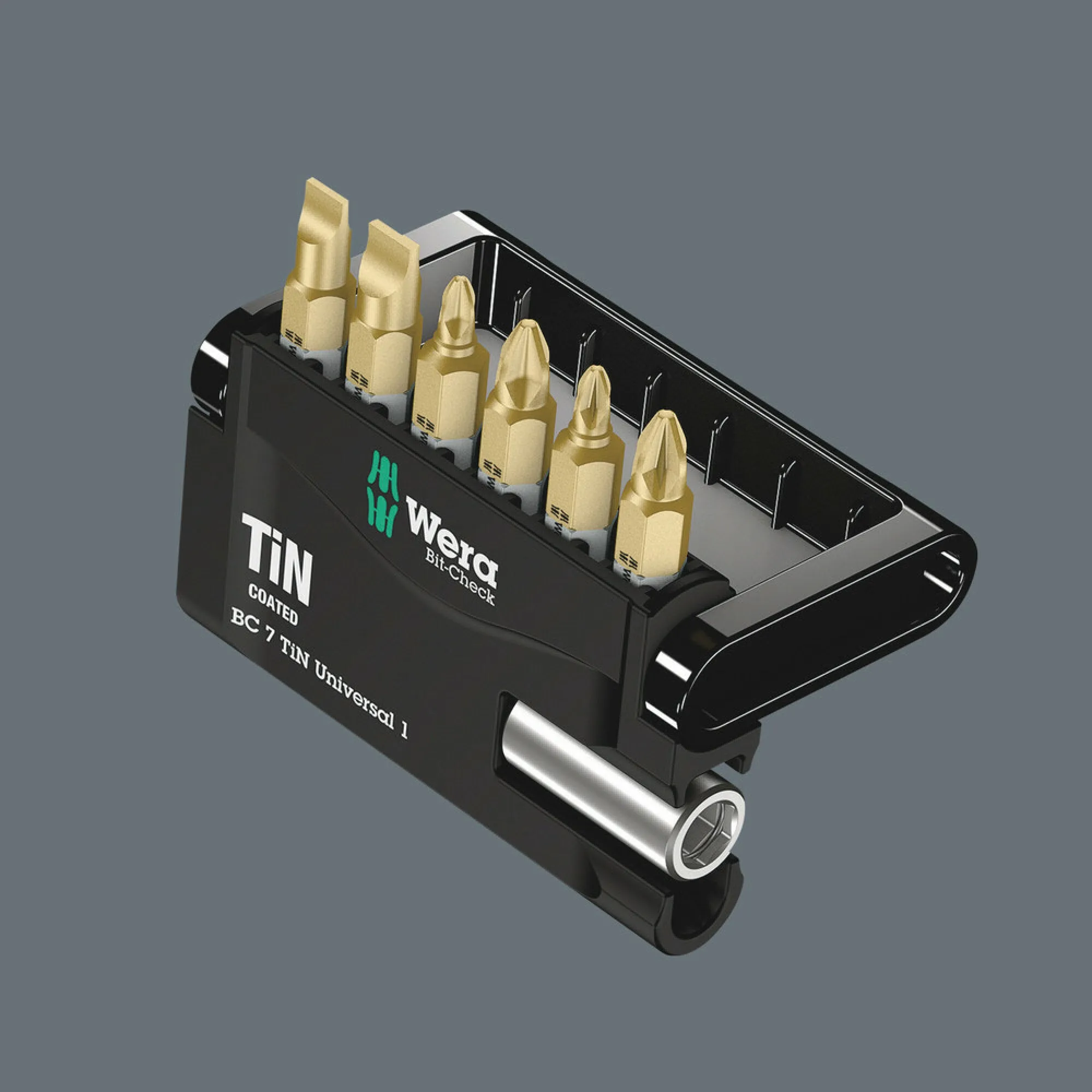 Wera Bit-Check 7 TiN Universal 1 SB, 7 pieces