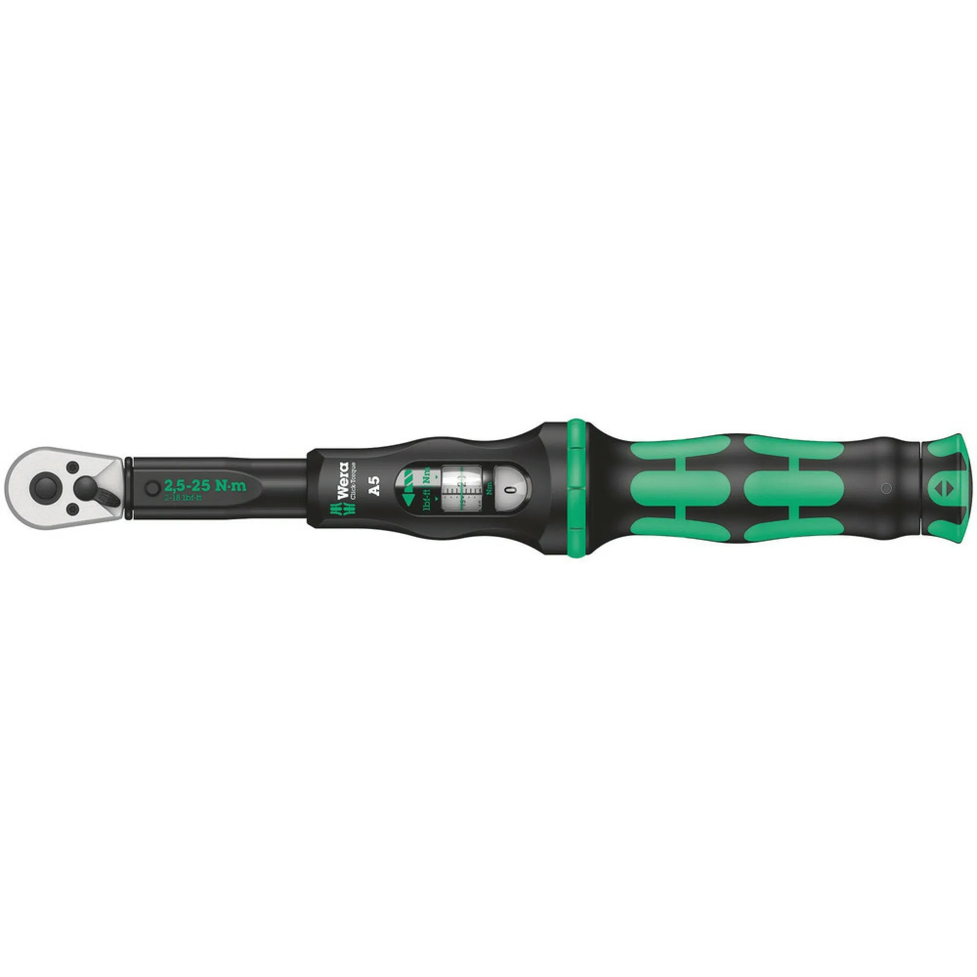 Wera Click-Torque A 5 torque wrench with reversible ratchet, 2.5-25 Nm, 1/4" x 2.5-25 Nm