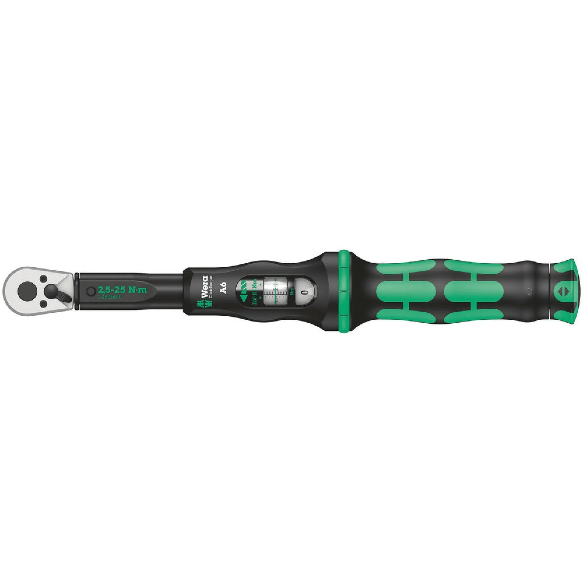 Wera Click-Torque A 6 torque wrench with reversible ratchet, 2.5-25 Nm, 1/4" x 2.5-25 Nm