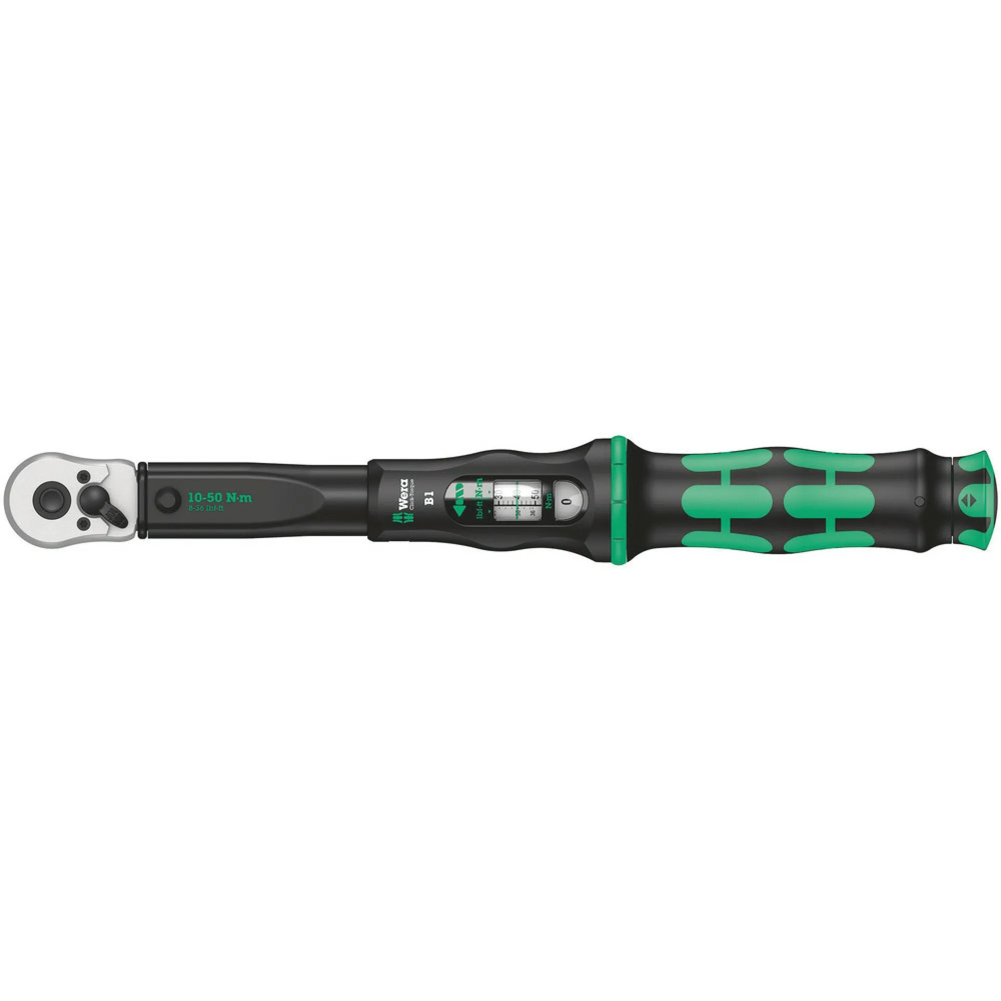 Wera Click-Torque B 1 torque wrench with reversible ratchet, 10-50 Nm, 3/8" x 10-50 Nm