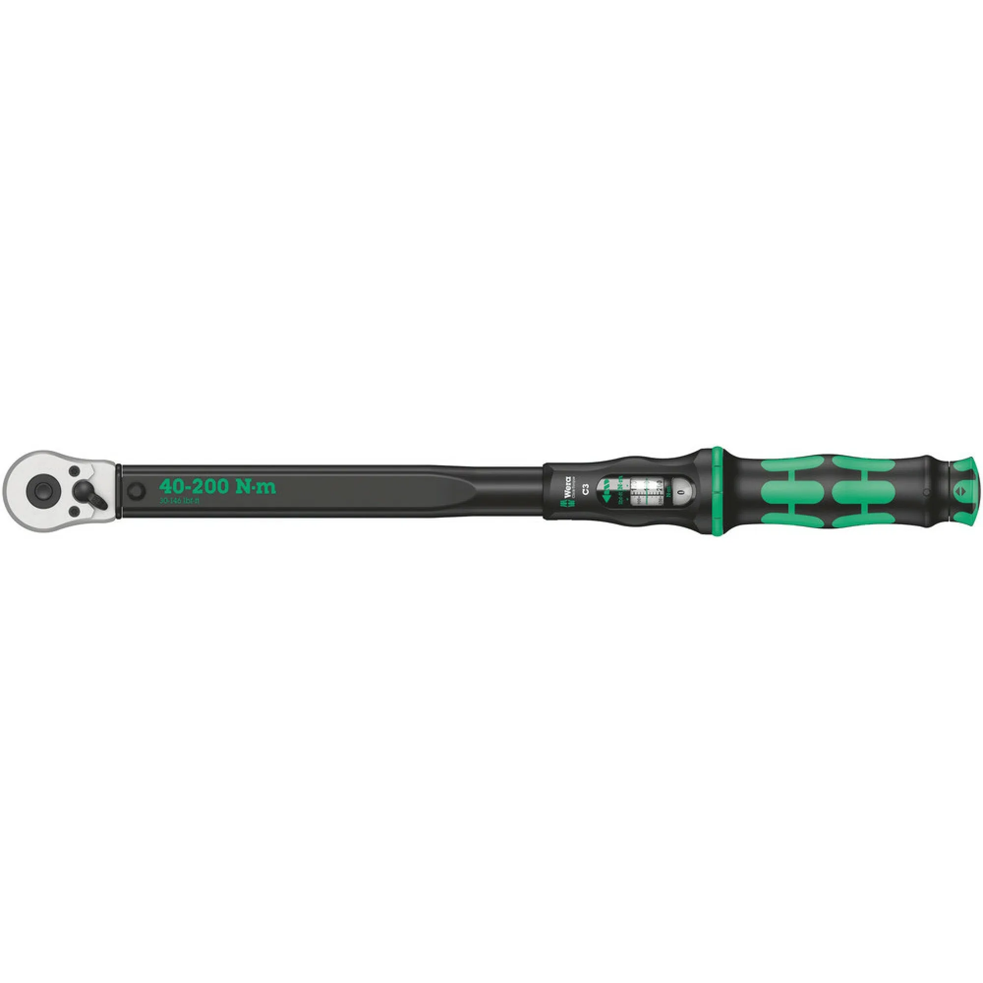 Wera Click-Torque C 3 torque wrench with reversible ratchet, 40-200 Nm, 1/2" x 40-200 Nm
