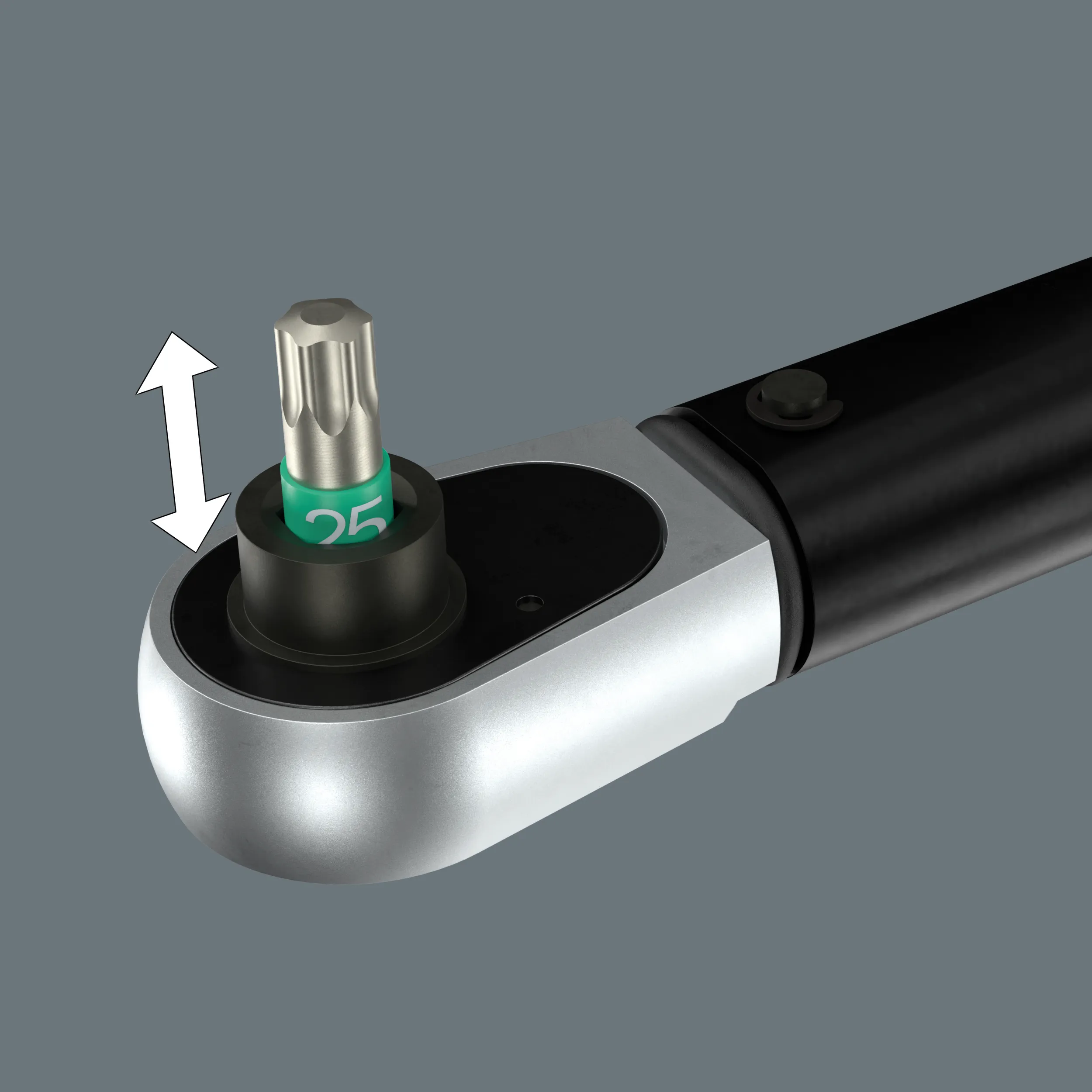 Wera Click-Torque Lock A 6 Torque wrench, adjustable, Torque Lock function, reversible ratchet, clockwise torque operation, 2.5-25 Nm