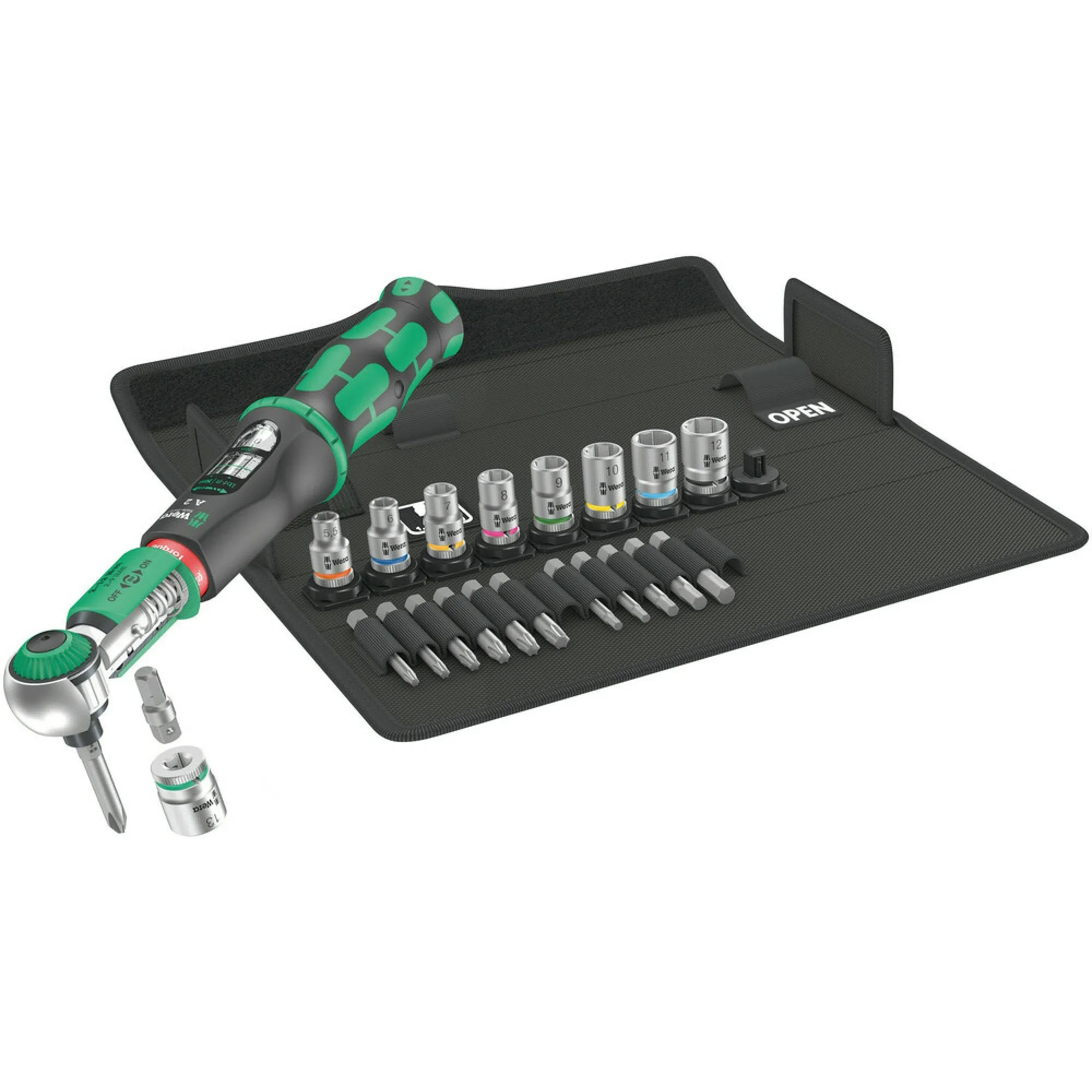 Wera Safe-Torque A 2 Set 1, 1/4" hexagonal, 2-12 Nm, 23 pieces
