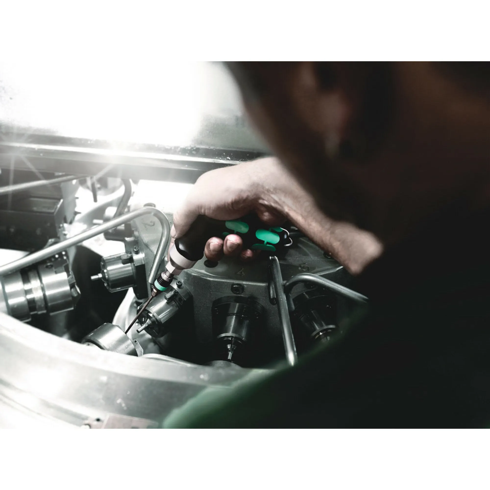 Wera Series 7400 Kraftform pistol handle, adjustable torque screwdrivers (25.0-55.0 in. lbs.) with Rapidaptor quick-release chuck, 7447 x 25-55 in. lbs.
