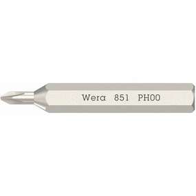 Wera 851/0 Micro Bits for Phillips Screws, PH00 x 30 mm