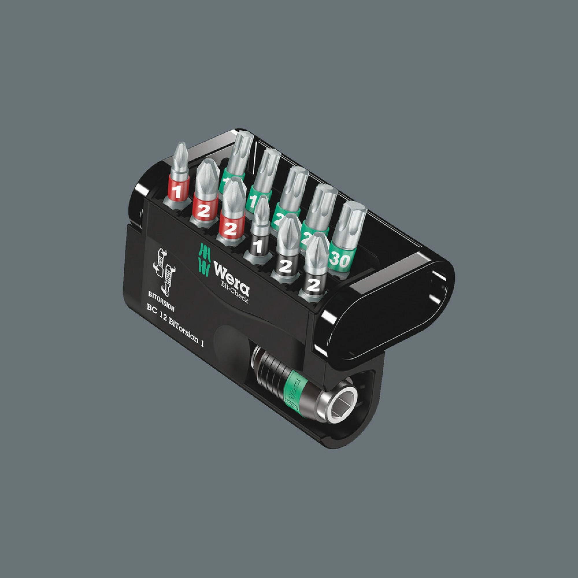 Wera Bit-Check 12 BiTorsion 1 SB, 12 pieces