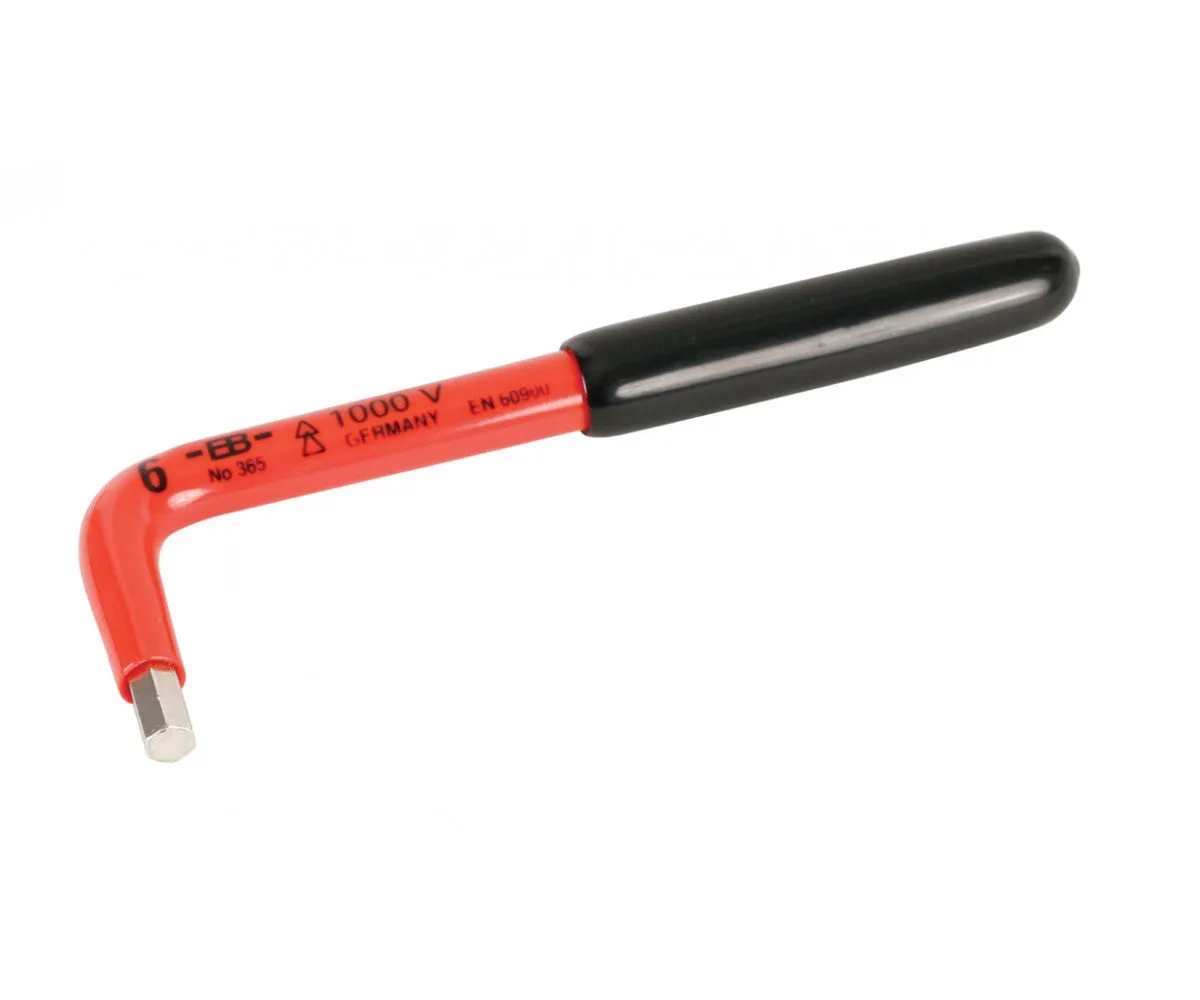 Wiha Tools 13656 Insulated Metric Hex L - Key, 6 mm x 140 mm
