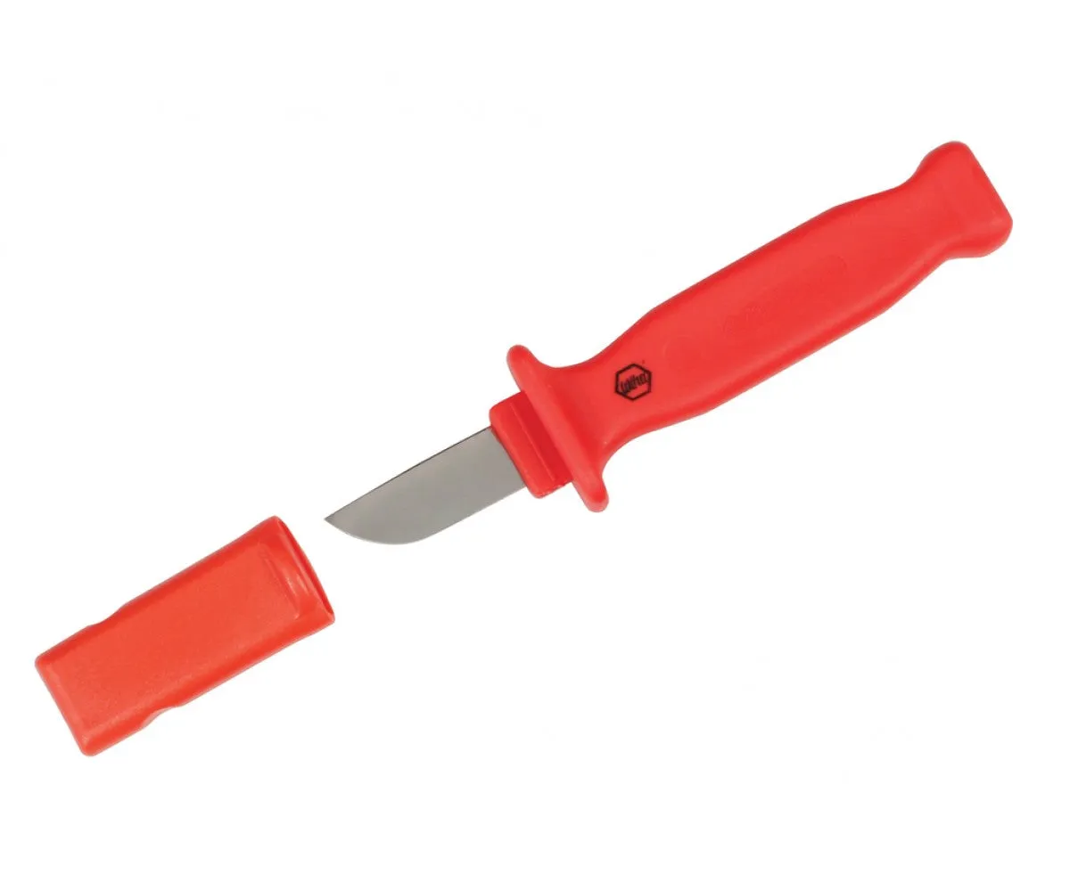 Wiha Tools 15000 Insulated Cable Stripping Knife, 50 mm Blade