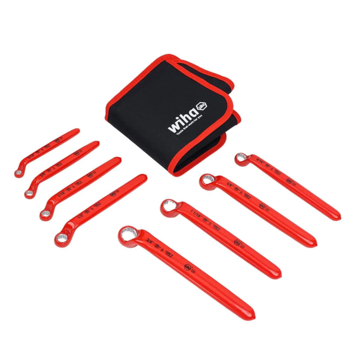 Wiha Tools 21096 8 Piece Insulated Deep Offset Wrench Set - SAE