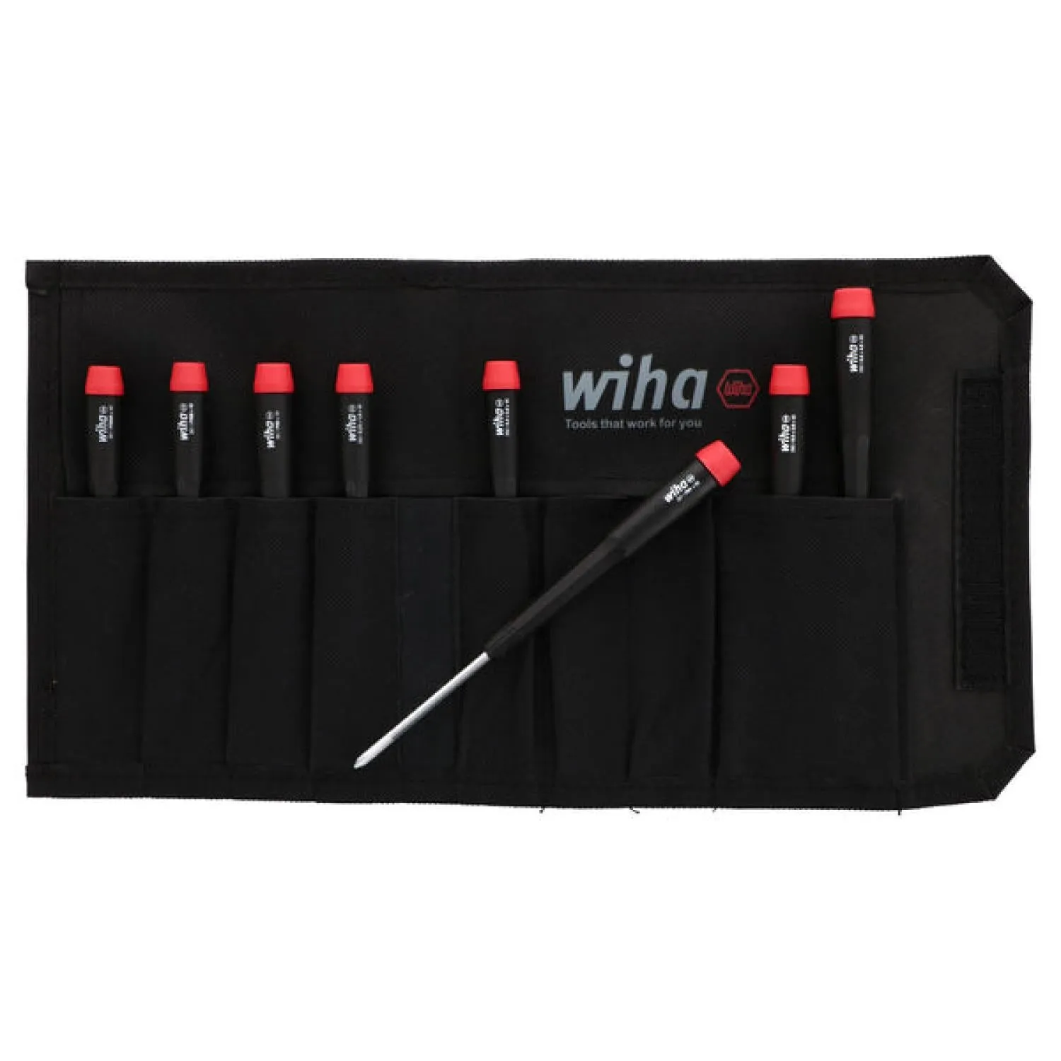 Wiha Tools 26199 8 Piece Precision Slotted and Phillips Screwdriver Set