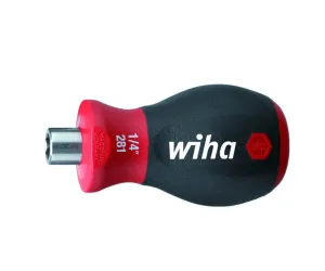 Wiha Tools 28103 SoftFinish 1/4" Stubby Magnetic Bit Holder