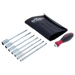 Wiha Tools 28196 8 Piece Drive-Loc VI SAE Nut Driver Pouch Set