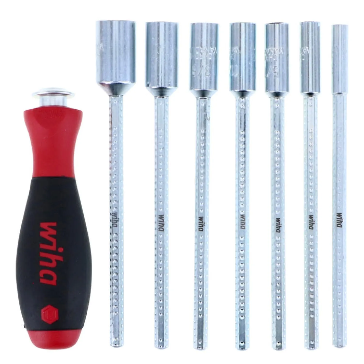Wiha Tools 28196 8 Piece Drive-Loc VI SAE Nut Driver Pouch Set