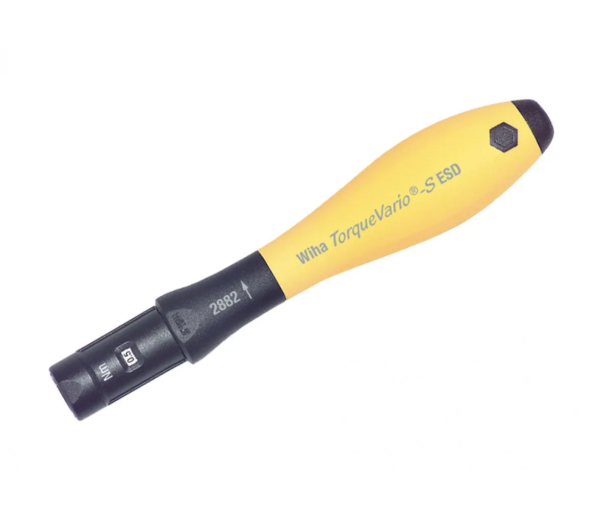 Wiha Tools 28426 ESD Adjustable TorqueVario-S, 5 - 18 In/lbs