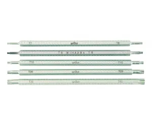 Wiha Tools 28485 5 Piece Drive-Loc VI Torx Blade Set