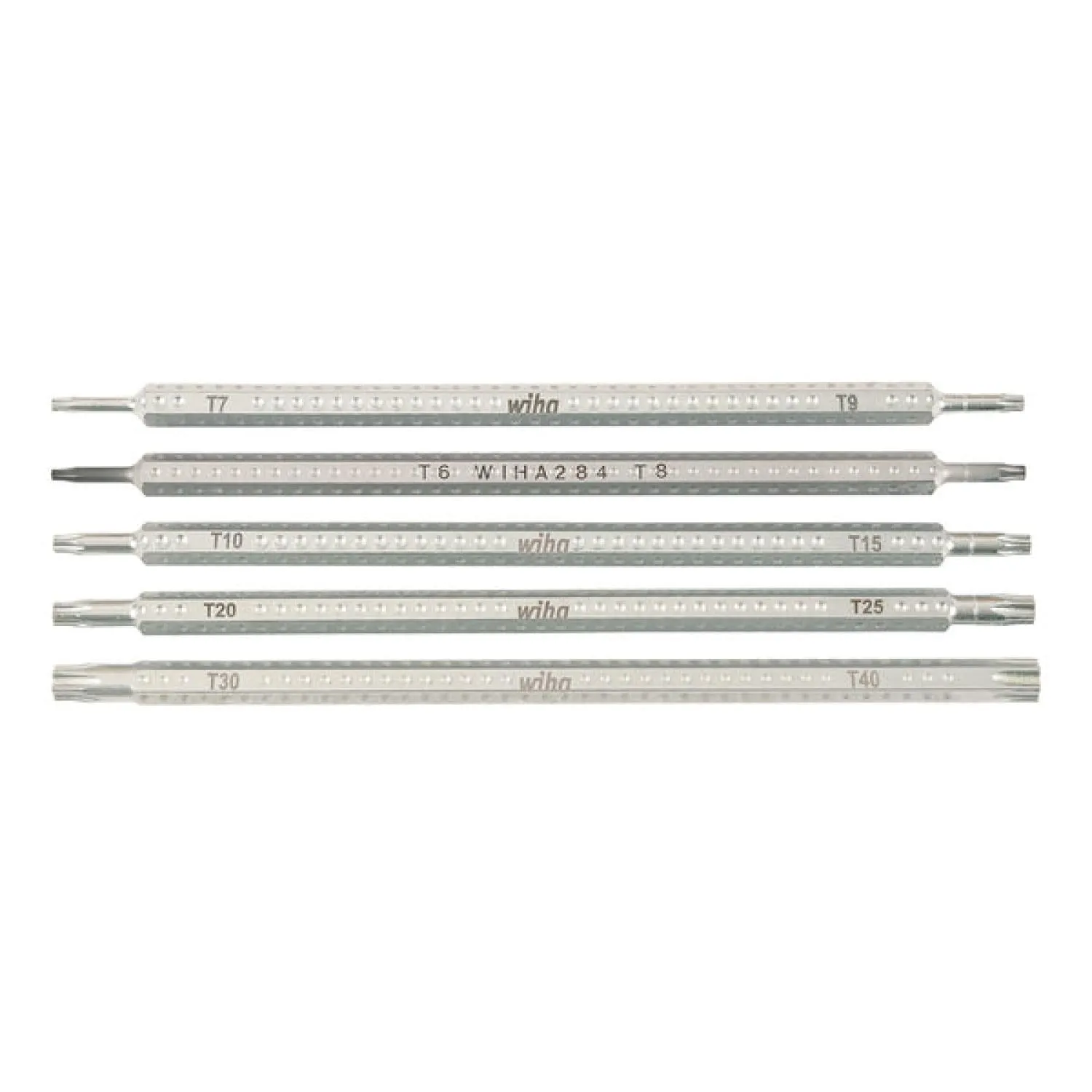 Wiha Tools 28485 5 Piece Drive-Loc VI Torx Blade Set