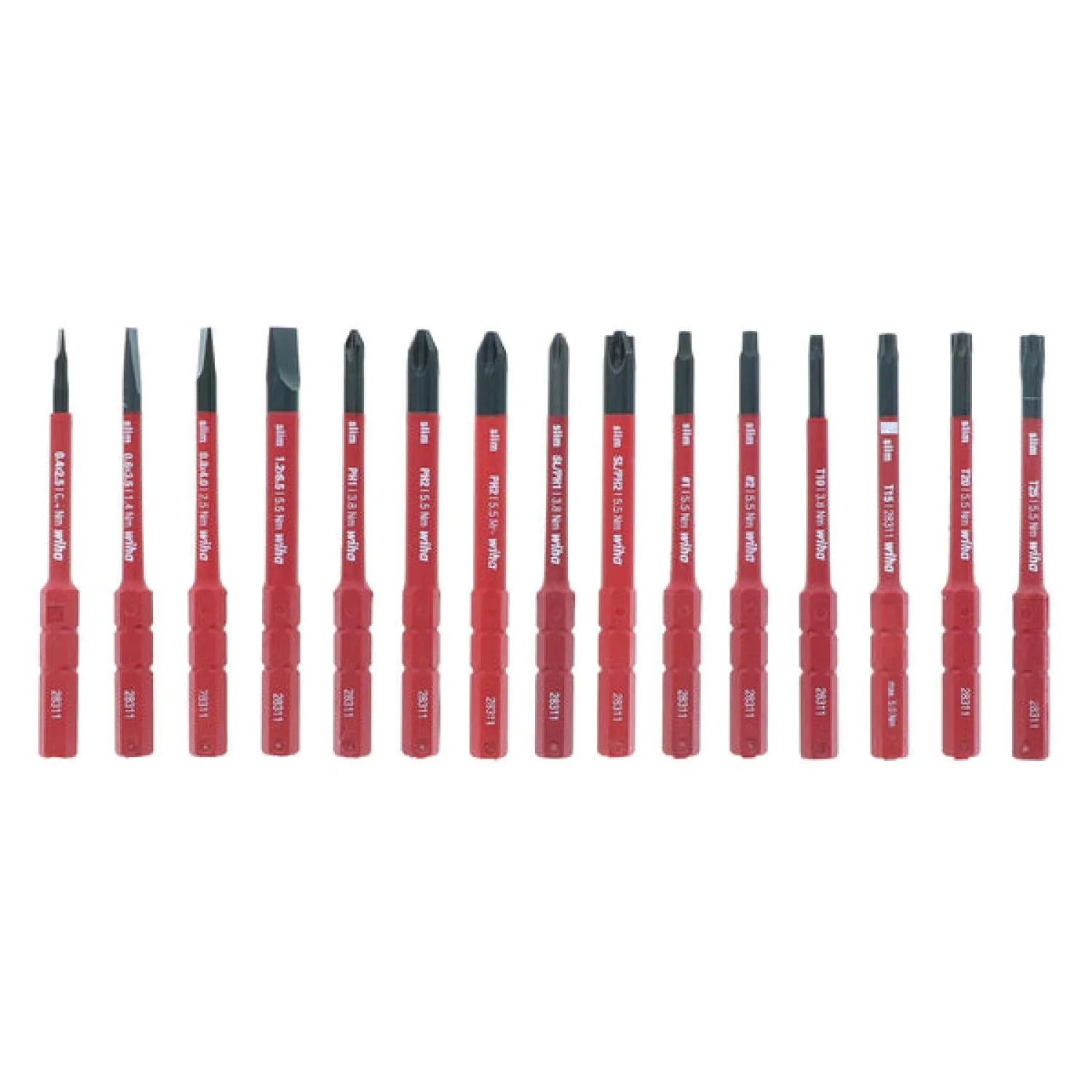 Wiha Tools 28781 20 Piece Insulated TorqueControl and SlimLine Blade Set