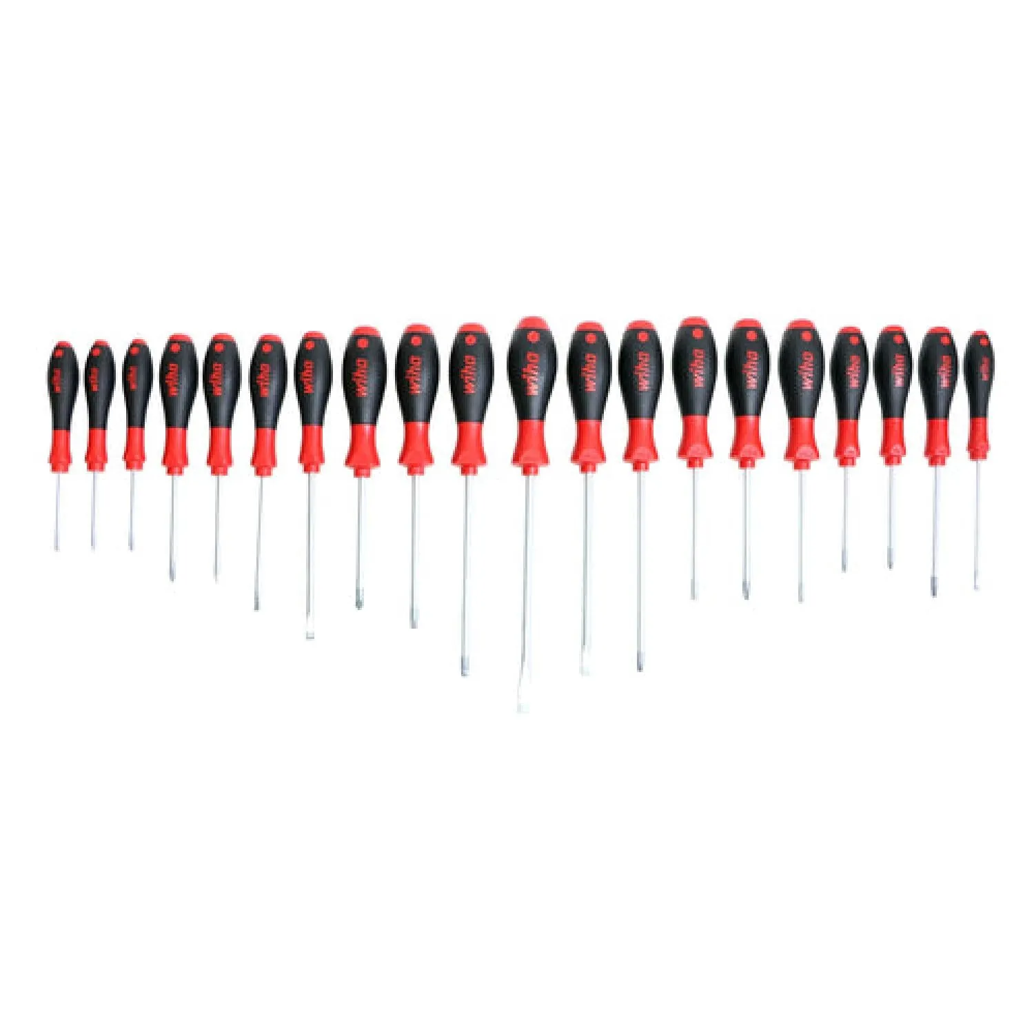 Wiha Tools 30299 20 Piece SoftFinish Slotted, Phillips, TORX, PoziDriv, Square Screwdriver Set