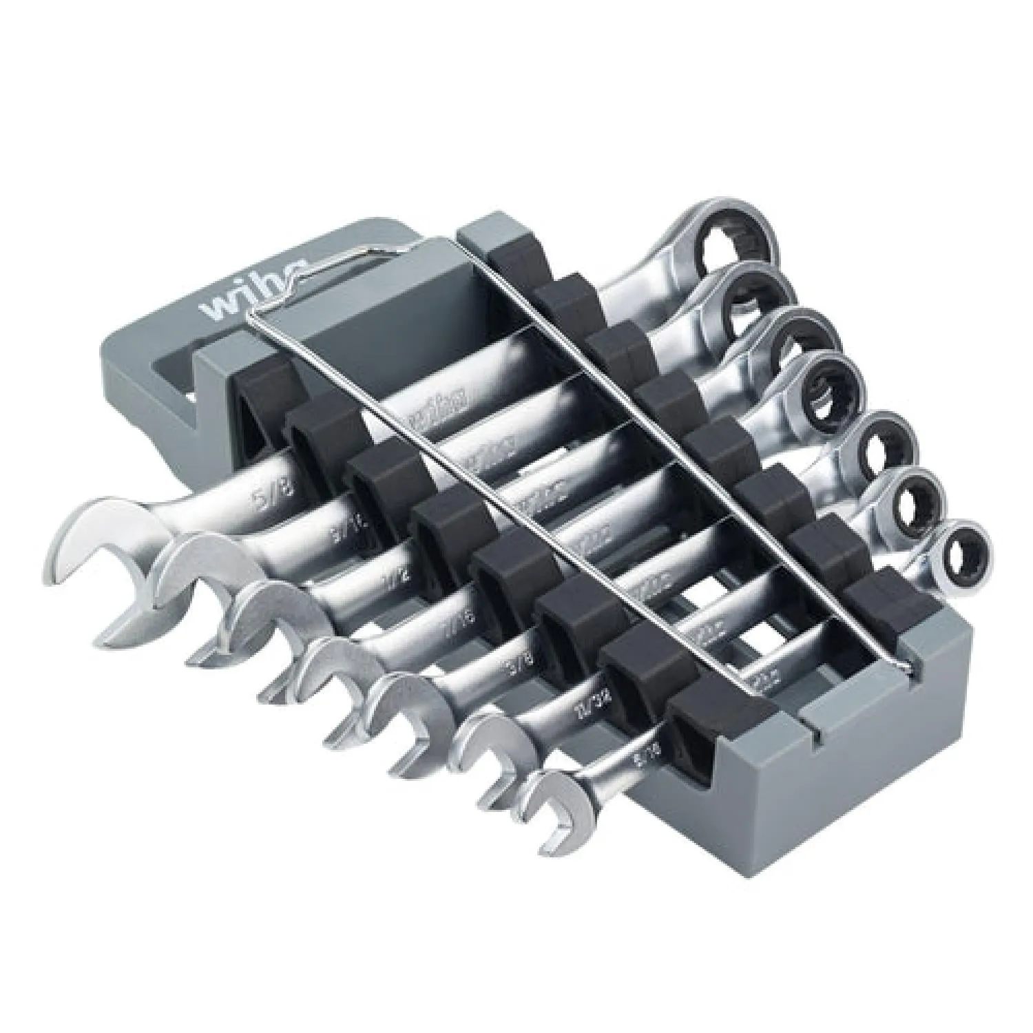 Wiha Tools 30393 7 Piece Combination Ratchet Wrench Set - SAE