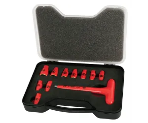 Wiha Tools 31395 11 Piece Insulated Socket Set 1/4" Drive - Metric