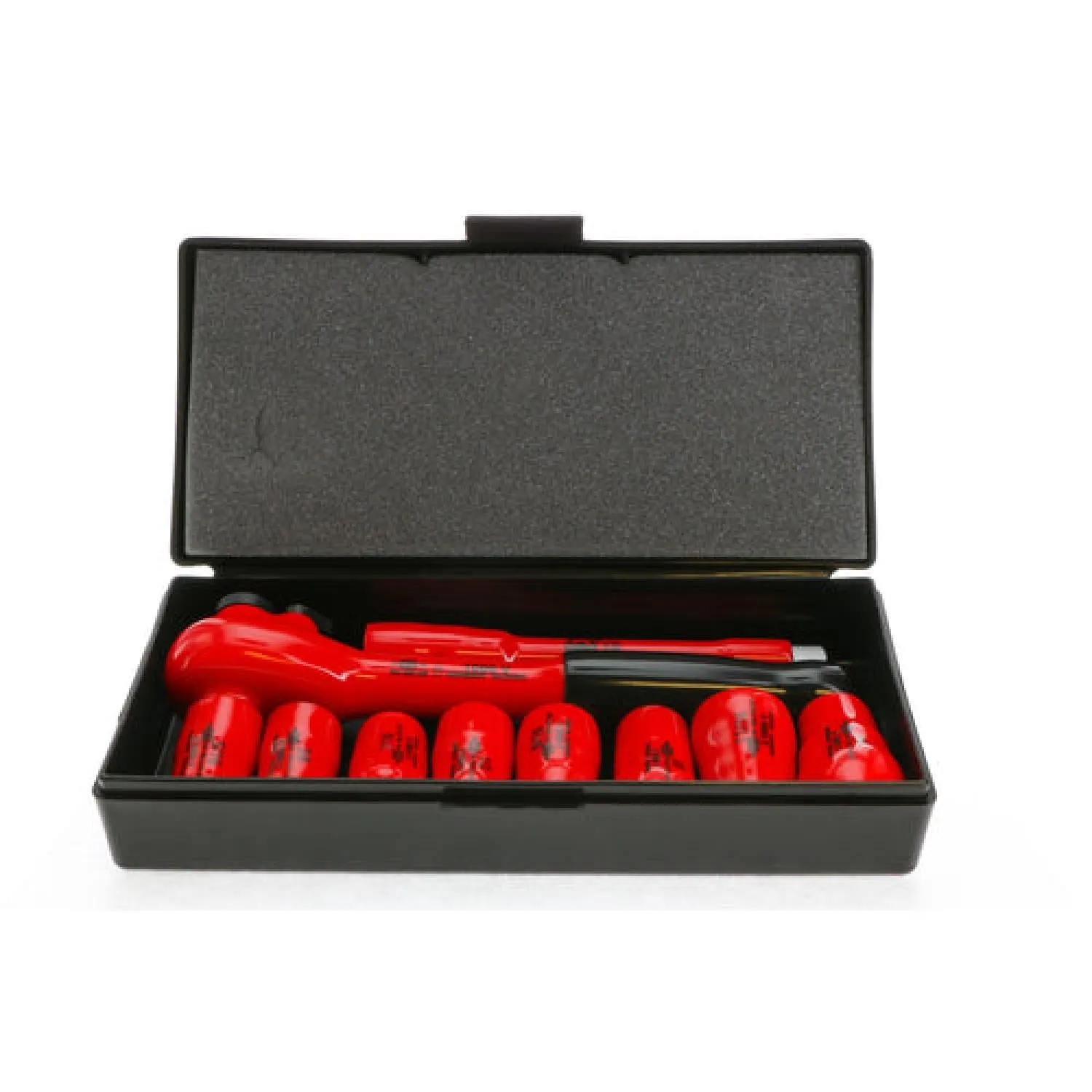 Wiha Tools 31493 10 Piece Insulated 3/8" Drive SAE Socket Box Set