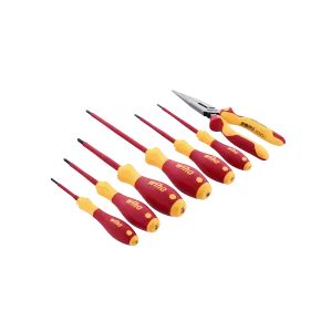Wiha Tools 32086 Insulated Screwdrivers and Pliers Set 7-Piece