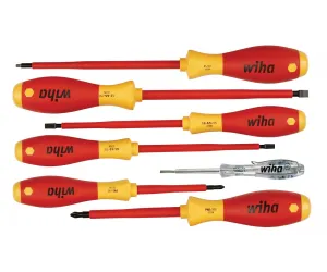 Wiha Tools 32087 Insulated Screwdriver Set, 7 Pieces