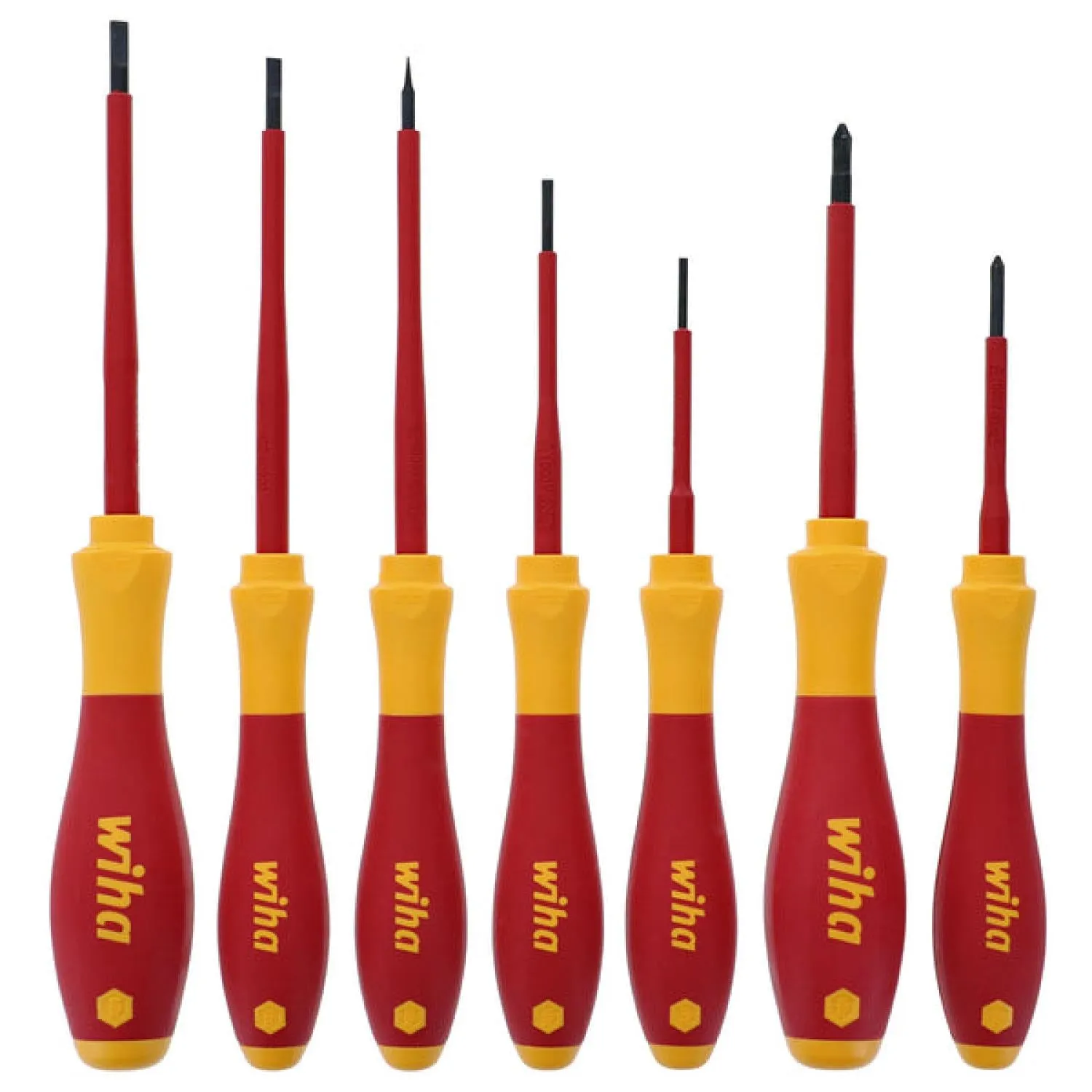 Wiha Tools 32188 7 Piece Insulated Slotted and Phillips Small Drivers Set