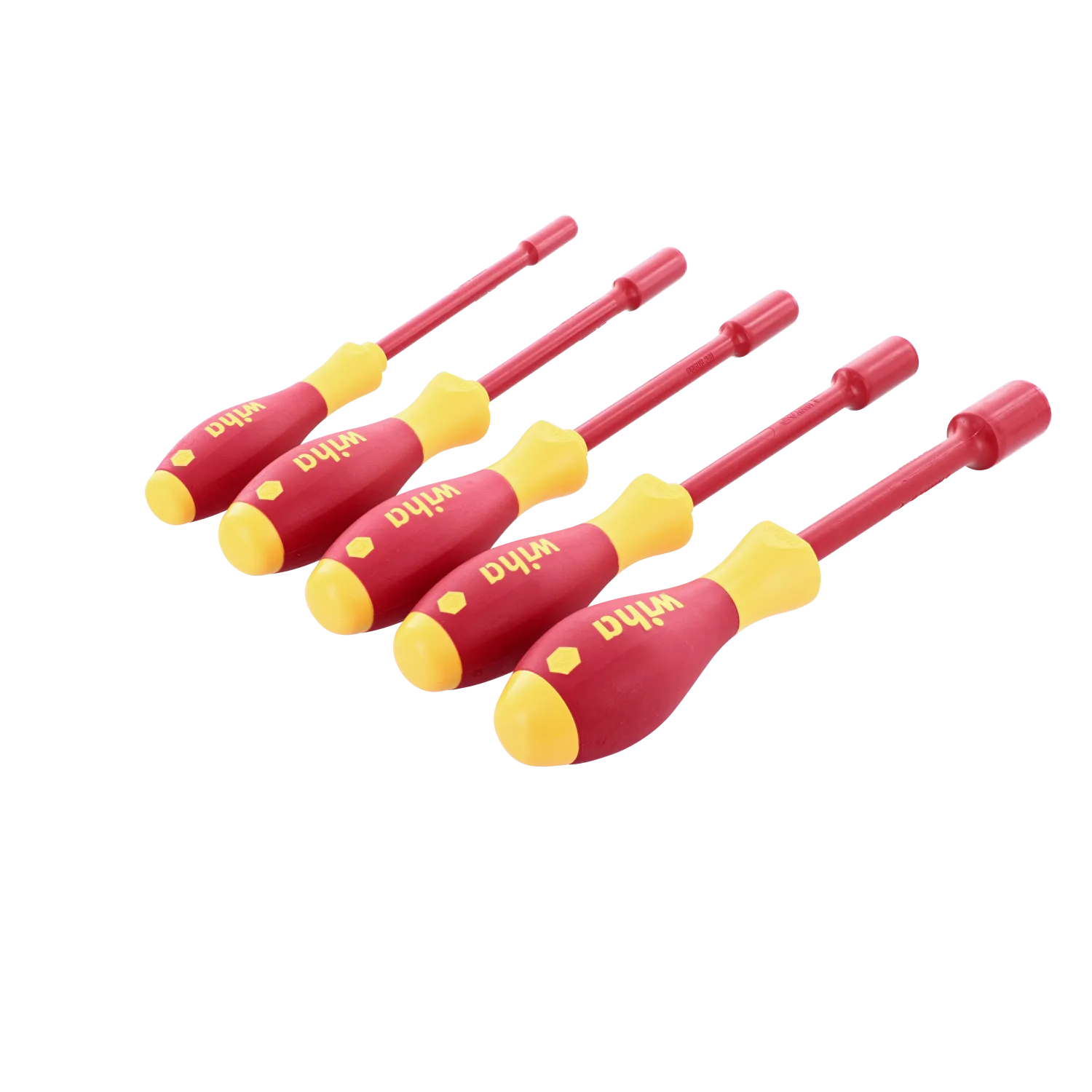 Wiha Tools 32292 Insulated Inch Nut Driver Set, 5 Pc.