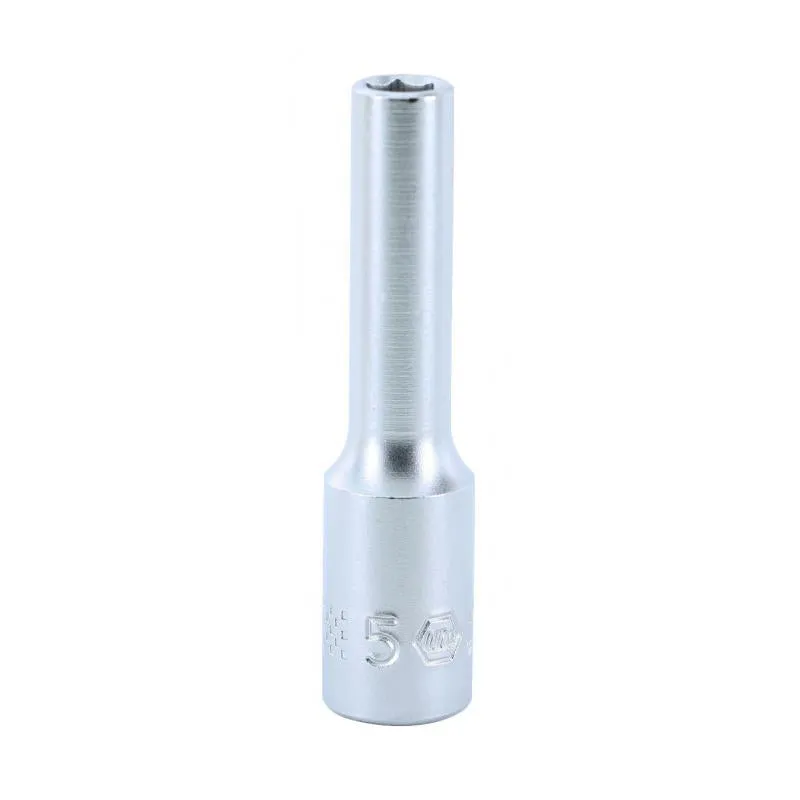 Wiha Tools 33341 6 Point - 1/4 Inch Drive Socket - 5.0mm x 50mm