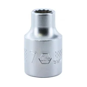 Wiha Tools 33722 3/8 Inch Drive Socket, 12 Point, 7.0mm